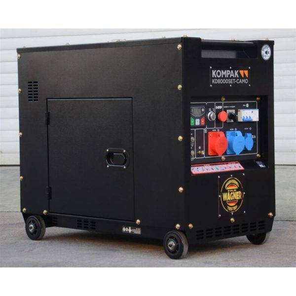 גנרטור דיזל מושתק תלת פאזי בהספק של 8KVA מבית Kompak
