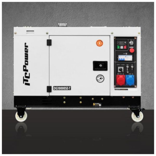 גנרטור דיזל מושתק 10KVA עם מחולל מהפכני תלת/חד פאזי DG10000SE-T מבית ITC POWER